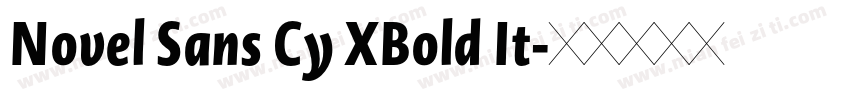 Novel Sans Cy XBold It字体转换